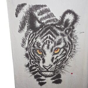 Bengal Tiger Red Dot Gallerie Rabindra Beach Towel Vintage Saydah 68" x 36"